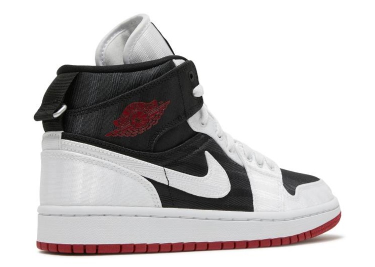 Wmns Air Jordan 1 Mid Se Utility - White Black Gym Red