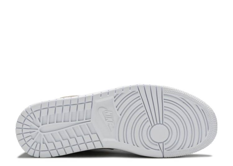 Wmns Air Jordan 1 Retro Low - White Metallic Gold