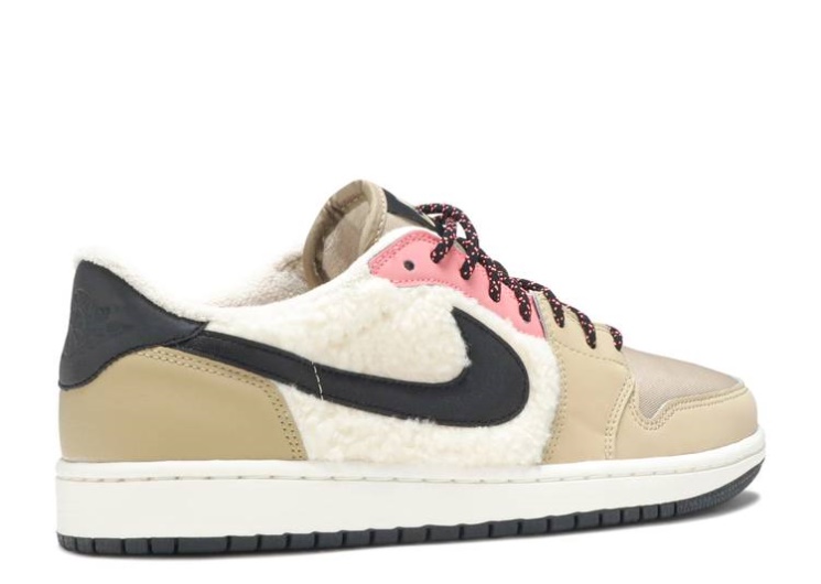 Wmns Air Jordan 1 Retro Low Fleece - Parachute Beige