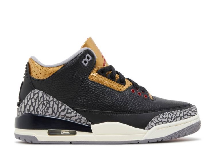 Wmns Air Jordan 3 Retro - Black Gold