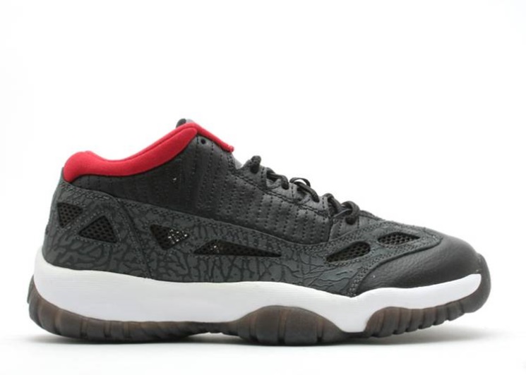 Air Jordan 11 Retro Low Gs Black/Red/Dark Charcoal