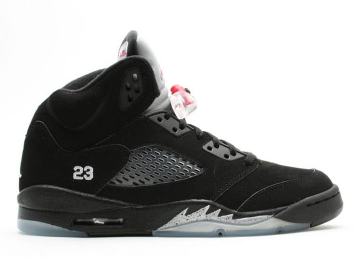 Air Jordan 5 Retro Gs Black/Metallic Silver