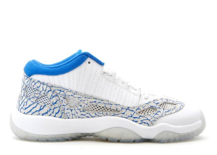 Air Jordan 11 Retro Gs White/Zest/Argon Blue