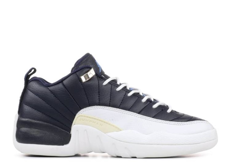 Air Jordan 12 Retro Low Gs Obsidian/Blue/White