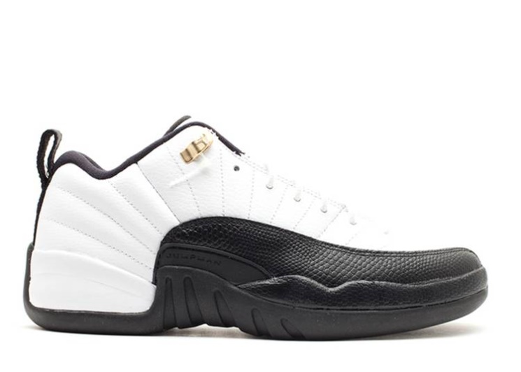 Air Jordan 12 Retro Low Gs White/Black/Taxi