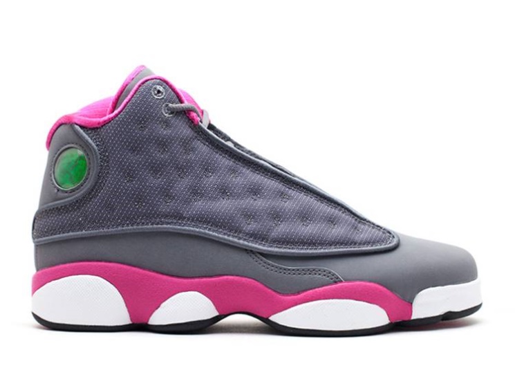 Air Jordan 13 Retro Gs - Grey Fusion Pink