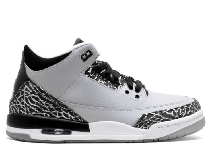 Air Jordan 3 Retro Bg - Wolf Grey