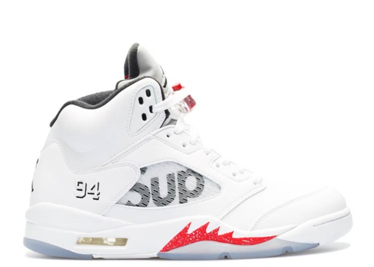 Supreme X Air Jordan 5 Retro - White