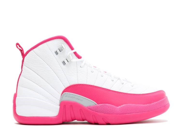Air Jordan 12 Retro Gg White/Pink/Silver