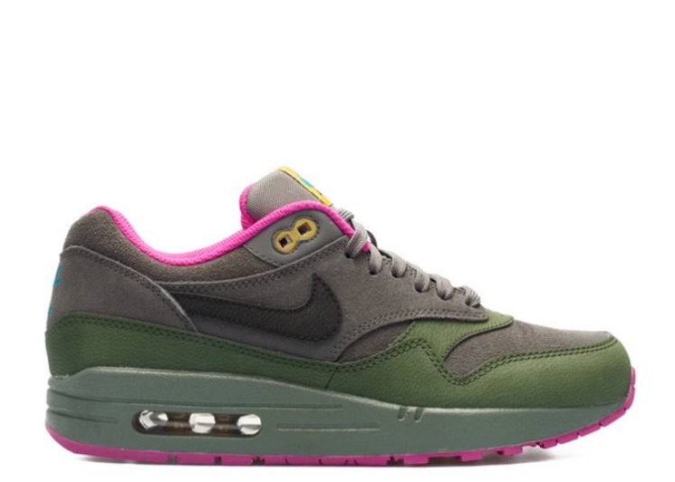 Nike Air Max 1 Leather - Pewter Carbon Green