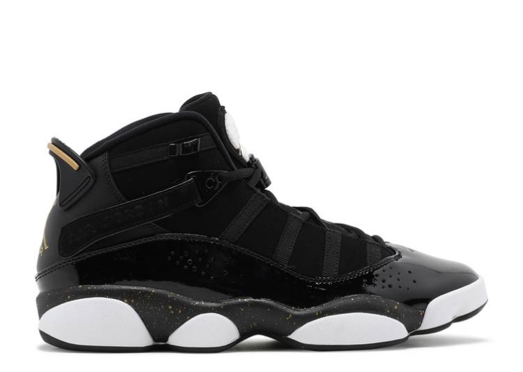 Air Jordan 6 Rings - Black Metallic Gold