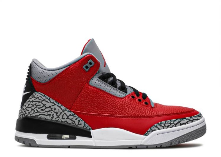 Air Jordan 3 Retro Se - Unite Fire Red/Cement Grey/Black