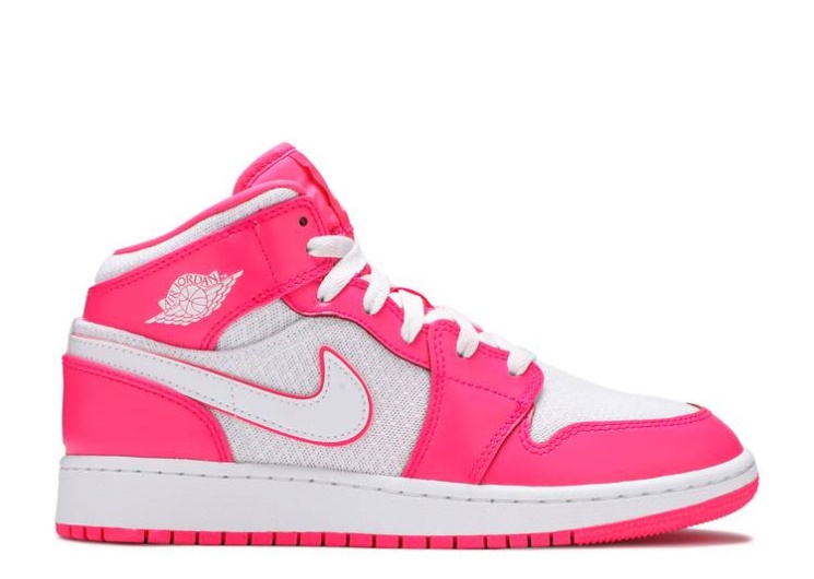 Air Jordan 1 Mid Gs - Hyper Pink