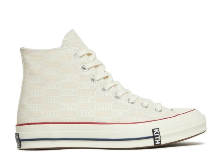 Converse Kith X Chuck 70 Hi - White Monogram