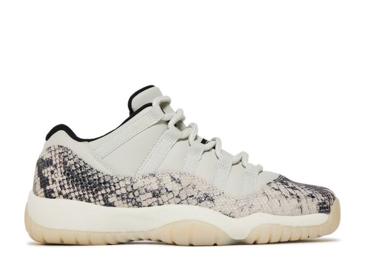 Air Jordan 11 Retro Low Gs - Light Bone Snakeskin