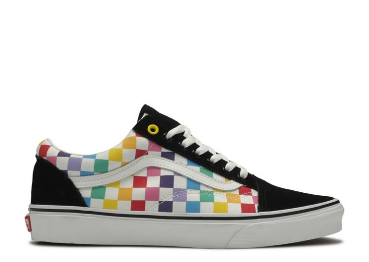 Vans Old Skool - Rainbow Checkerboard