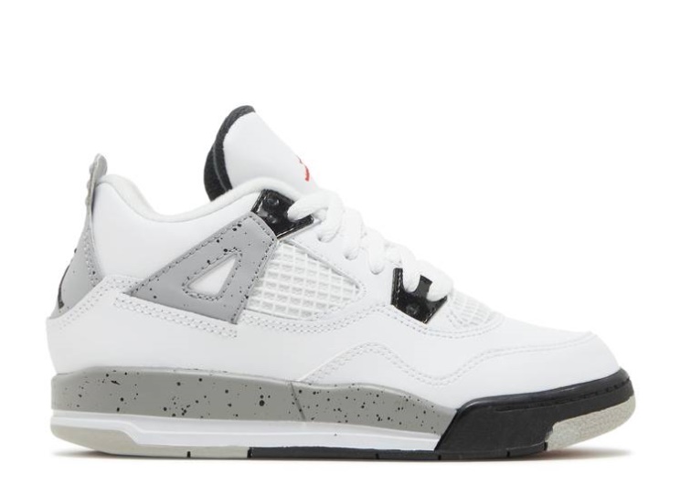 Air Jordan 4 Retro Ps - White Cement