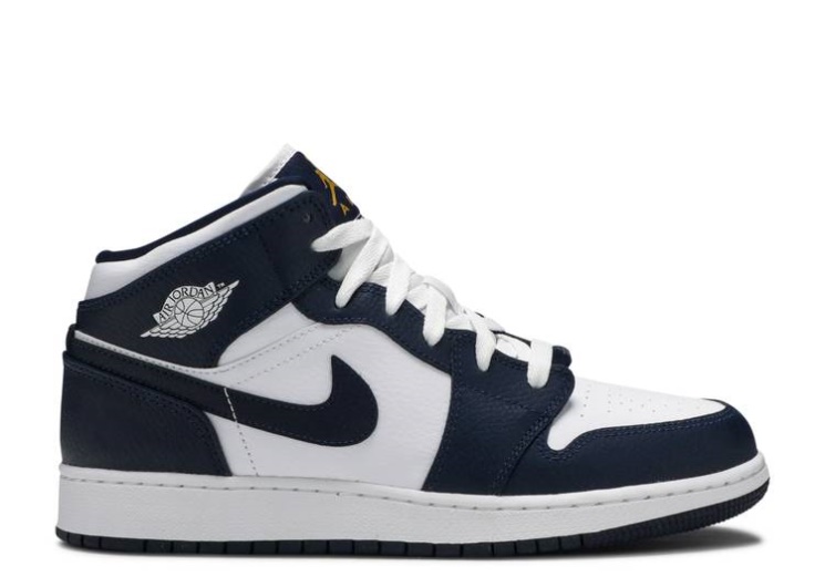 Air Jordan 1 Mid Gs - Obsidian