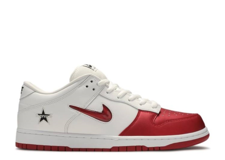 Nike Supreme X Dunk Sb Low - Varsity Red