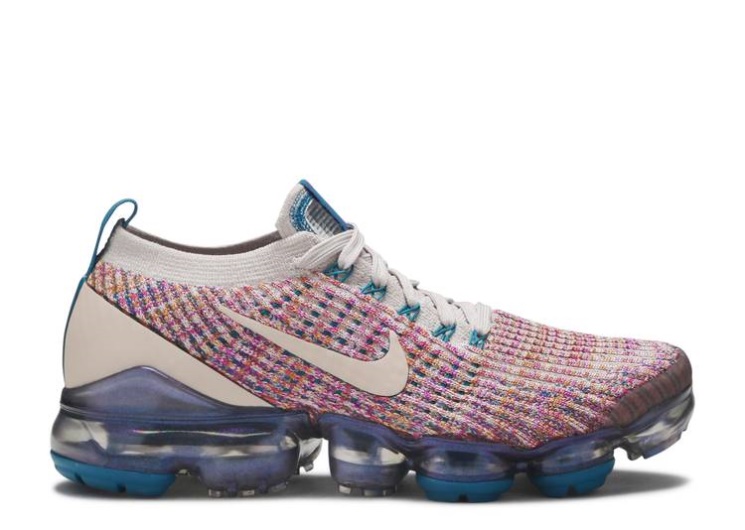Nike Wmns Air Vapormax Flyknit 3 - Multi-Color Desert Sand/Purple/Green