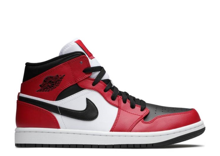 Air Jordan 1 Mid - Chicago Black Toe