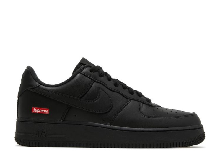 Nike Supreme X Air Force 1 Low - Box Logo Black