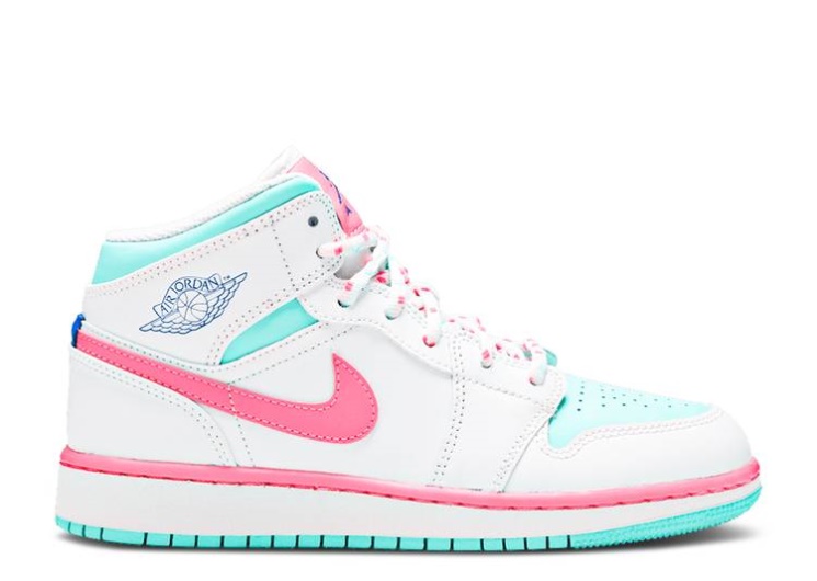 Air Jordan 1 Mid Gs - Digital Pink