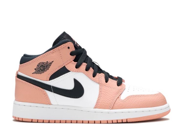 Air Jordan 1 Mid Gs - Pink Quartz