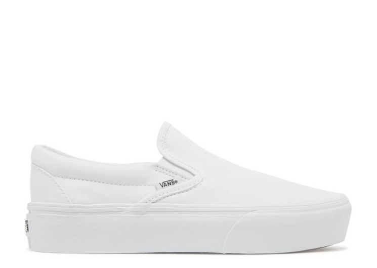 Vans Classic Slip-On Platform - White