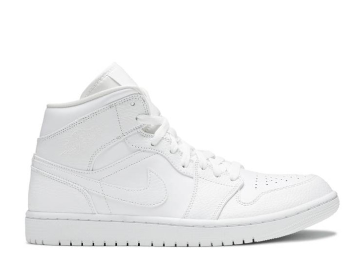 Air Jordan 1 Mid - Triple White