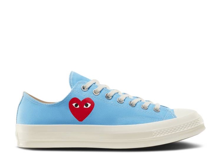 Converse Comme Des Garçons Play X Chuck 70 Low - Bright Blue