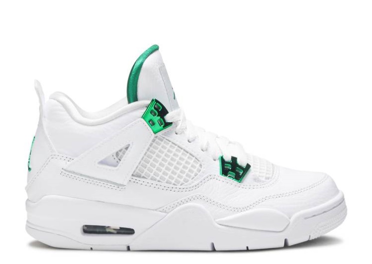 Air Jordan 4 Retro Gs - Green Metallic