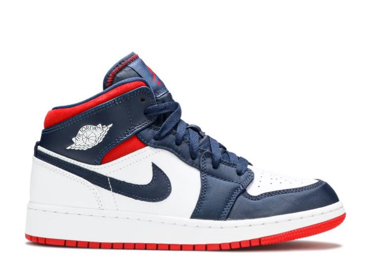 Air Jordan 1 Mid Gs - Usa Olympic