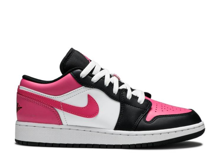 Air Jordan 1 Low Gs White/Pink Sicle/Black
