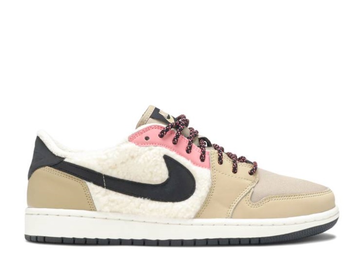 Wmns Air Jordan 1 Retro Low Fleece - Parachute Beige
