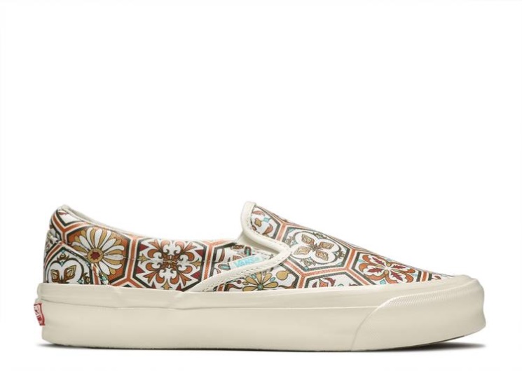 Vans Kith X Classic Slip-On - Brown Moroccan Pattern