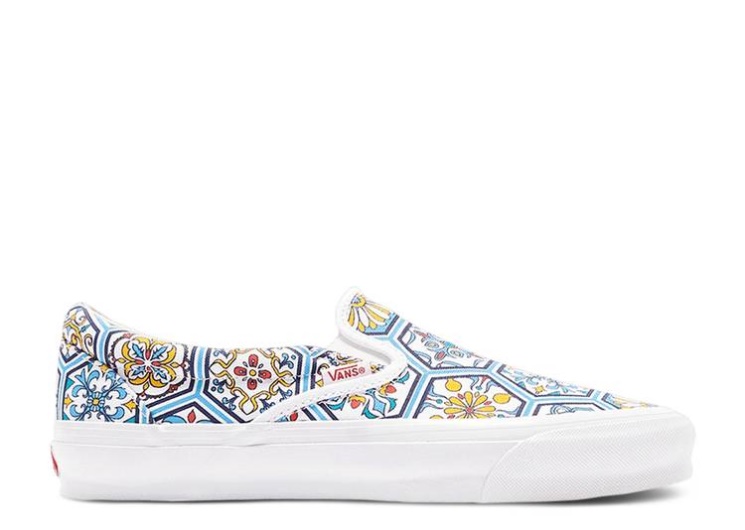 Vans Kith X Classic Slip-On - Blue Moroccan Pattern