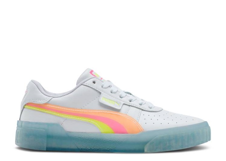 Puma Wmns Cali - Neon Iced White/Fluo Pink/Yellow Alert