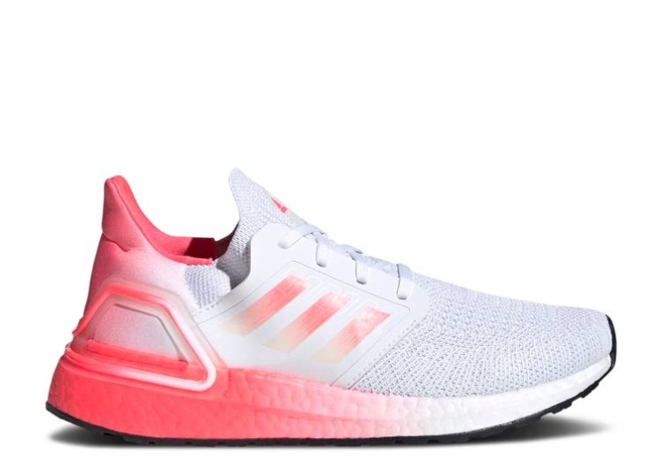 Adidas Ultraboost 20 J - White Signal Pink