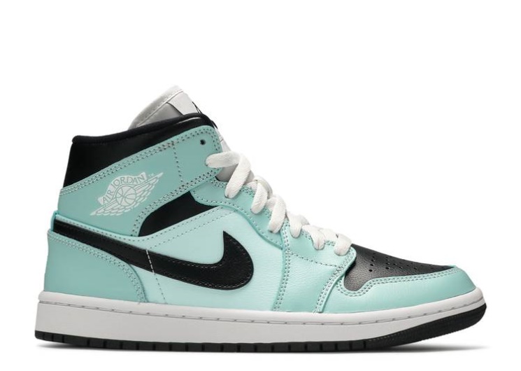 Wmns Air Jordan 1 Mid - Aqua Black