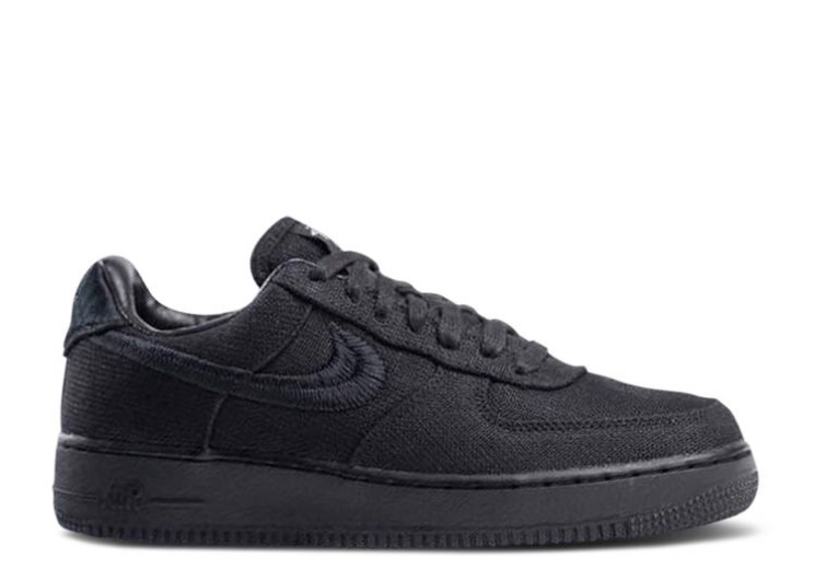Nike Stussy X Air Force 1 Low - Triple Black