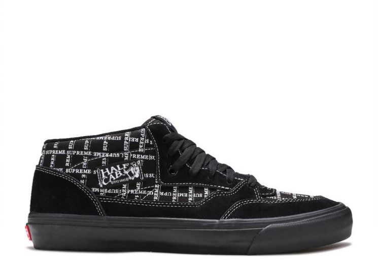 Vans Supreme X Half Cab Pro '92 - Logo Pattern Black