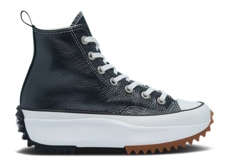 Converse Run Star Hike High - Metallic Classics Black/White/Gum