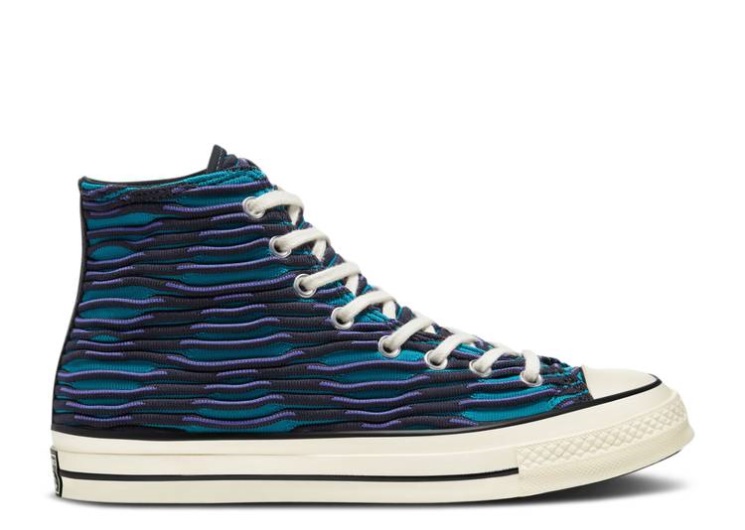 Converse Chuck 70 High - Vibrant Knit Ocean Depths/Egret/Black