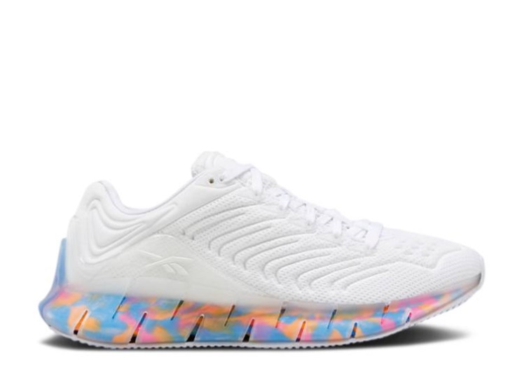 Reebok Zig Kinetica J - Visualizing Energy White/Horizon Blue/Orange