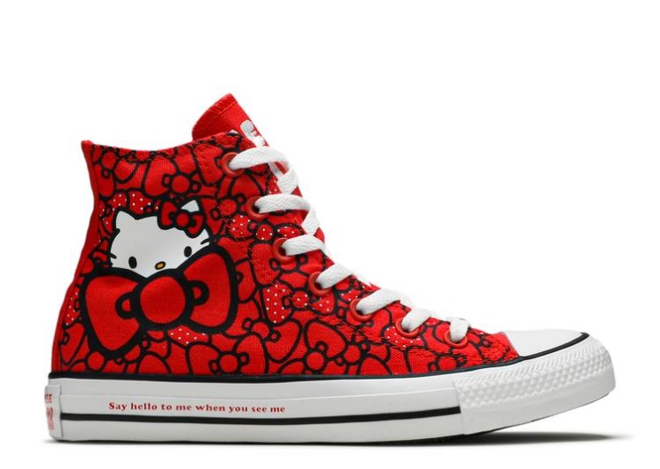 Converse Hello Kitty X Wmns Chuck Taylor All Star Hi - Red