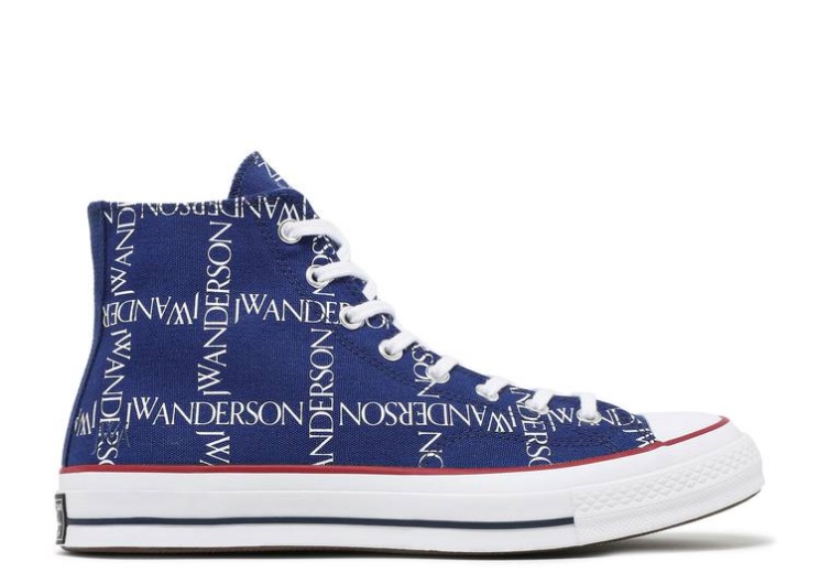 Converse J.W. Anderson X Chuck 70 Hi Top - Grid Twilight Blue/White/Black