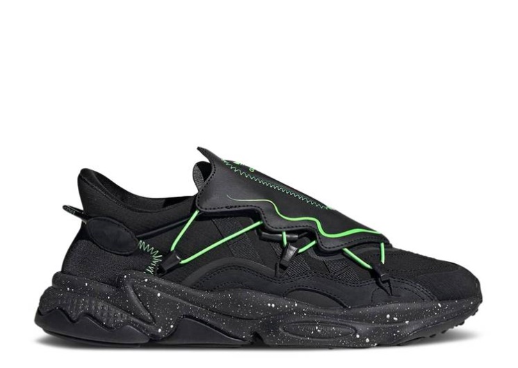 Adidas Ozweego - Black Solar Green