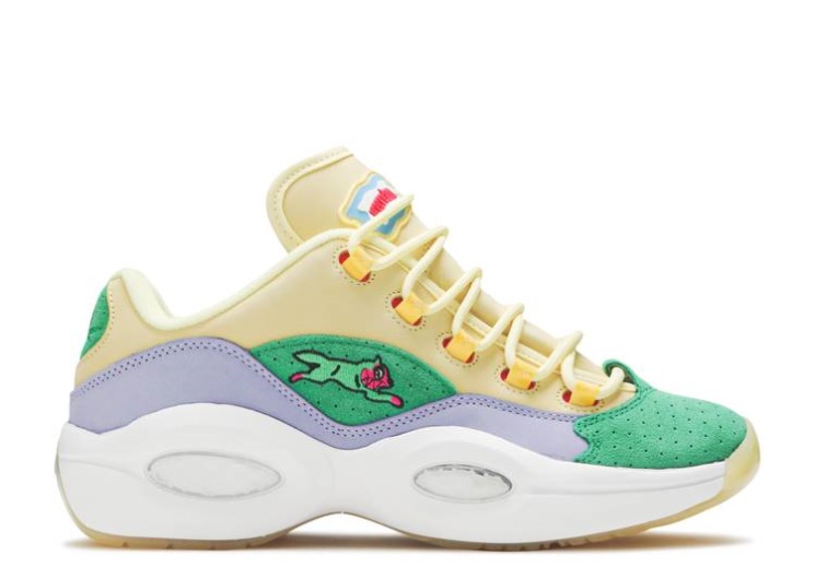 Reebok Bbc Ice Cream X Question Low Fil Yellow/Lilac Glow/White