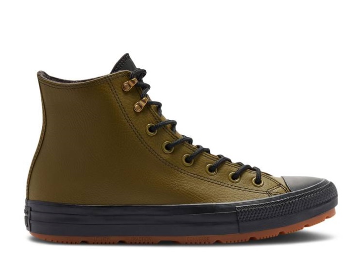 Converse Chuck Taylor All Star Winter Leather High - Dark Moss